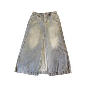 NWT Frye Skirt -Women's Front-Slit Seamed Denim A-Line Classic Skirt- Size 27/4
